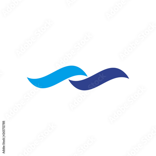 Free Download Wave icon logo design vector template - GFXLoad