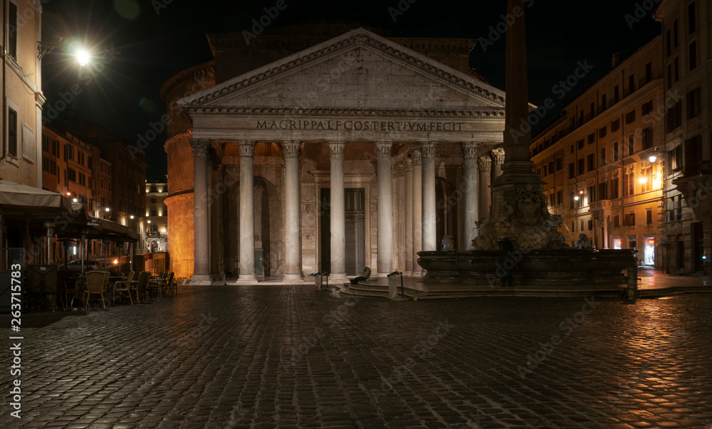 View of Pantheon in Rome