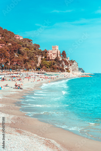 Beach in Finale Ligure - Italy