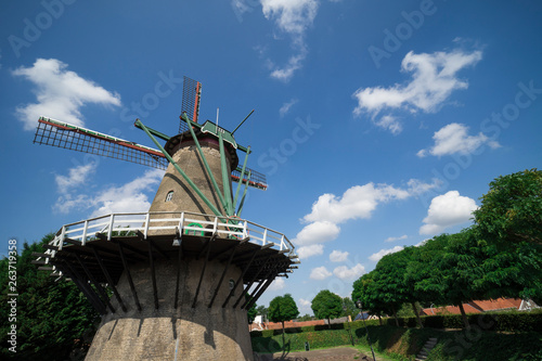mill in Axel, The Netherlands. Space for text
