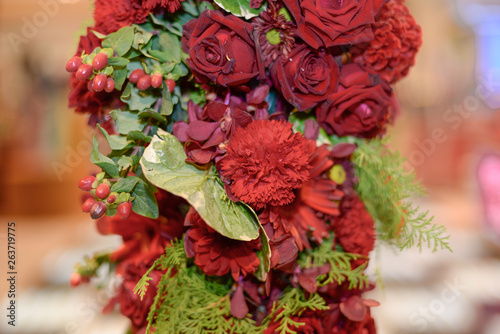 bouquet of red flowers