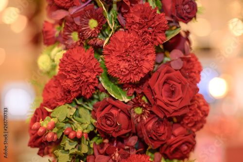 bouquet of red flowers