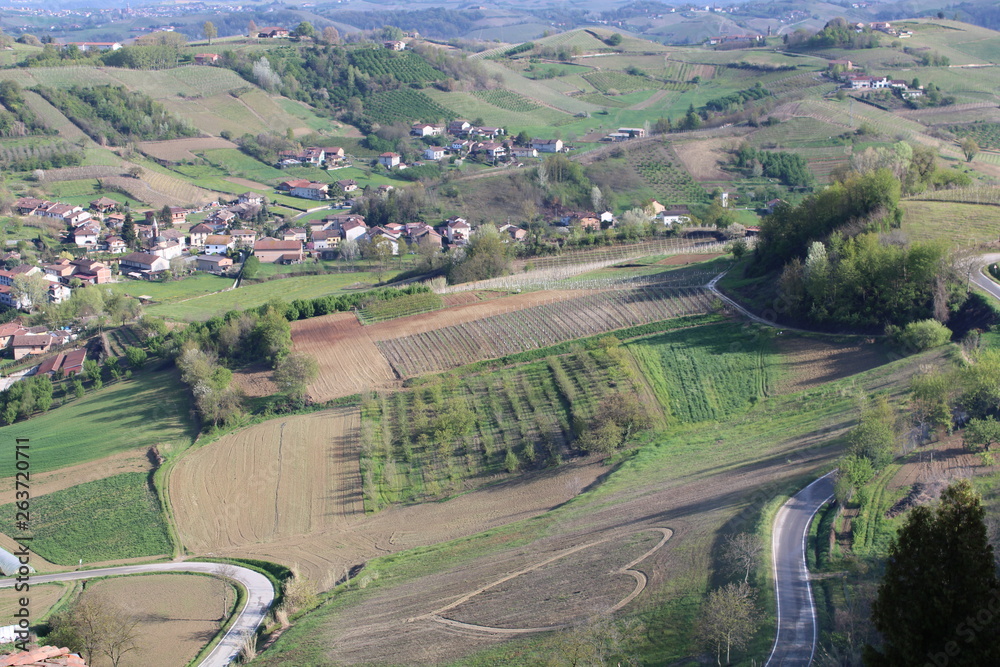 Vista tra natura e città