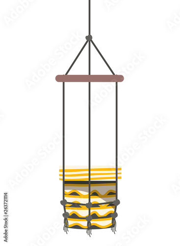 flowerpot on macrame hangers icon