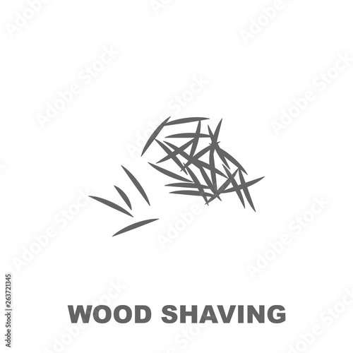 Wood shaving icon. Element of row matterial icon. Thin line icon for website design and development, app development. Premium icon