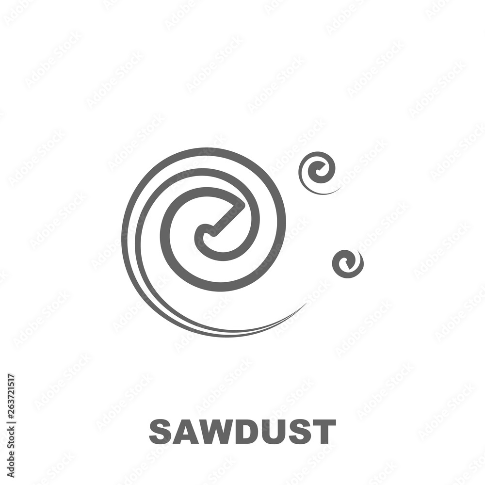 Sawdust icon. Element of row matterial icon. Thin line icon for website design and development, app development. Premium icon Sawdust icon. Element of row matterial icon. Thin line icon for website design and development, app development. Premium icon