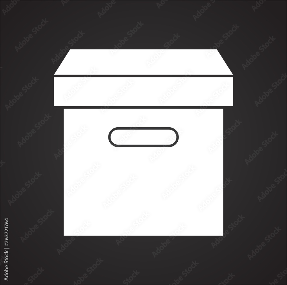 Box icon on background for graphic and web design. Simple vector sign. Internet concept symbol for website button or mobile app. Box icon on background for graphic and web design. Simple vector sign. Internet concept symbol for website button or mobile app.