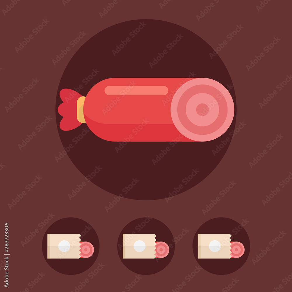 Meat vector illustration for butchery and food menu Meat vector illustration for butchery and food menu