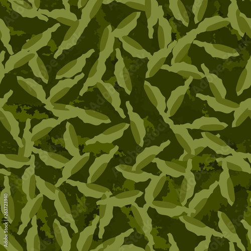 Forest camouflage of various shades of green colors