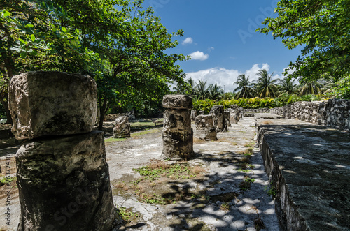 san Miguelito Archaeology Site in Cancun, Mexico