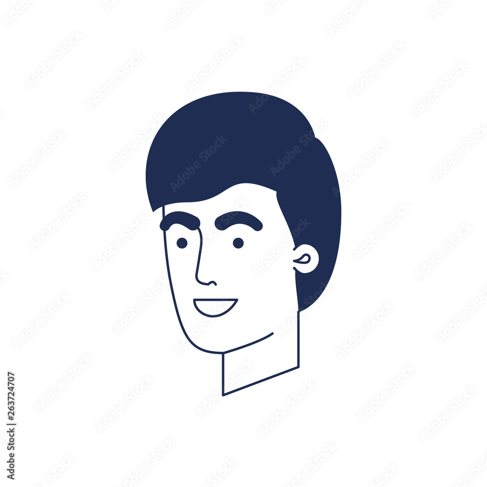 head of man avatar character head of man avatar character