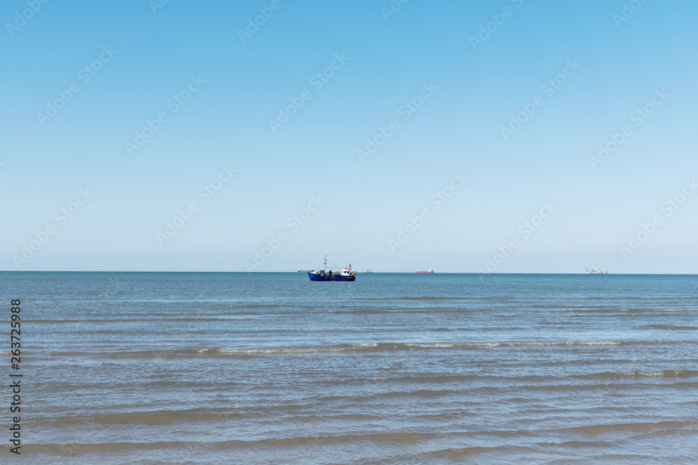 Fishing boat in Baltic sea.