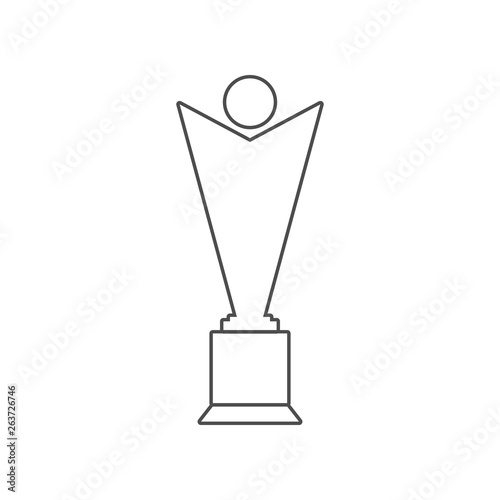 cinematographic cup icon. Set of cinema  element icons. Premium quality graphic design. Signs and symbols collection icon for websites, web design, mobile app on white background