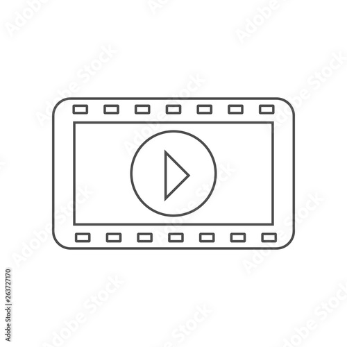 cinematographic tape icon. Set of cinema  element icons. Premium quality graphic design. Signs and symbols collection icon for websites, web design, mobile app on white background