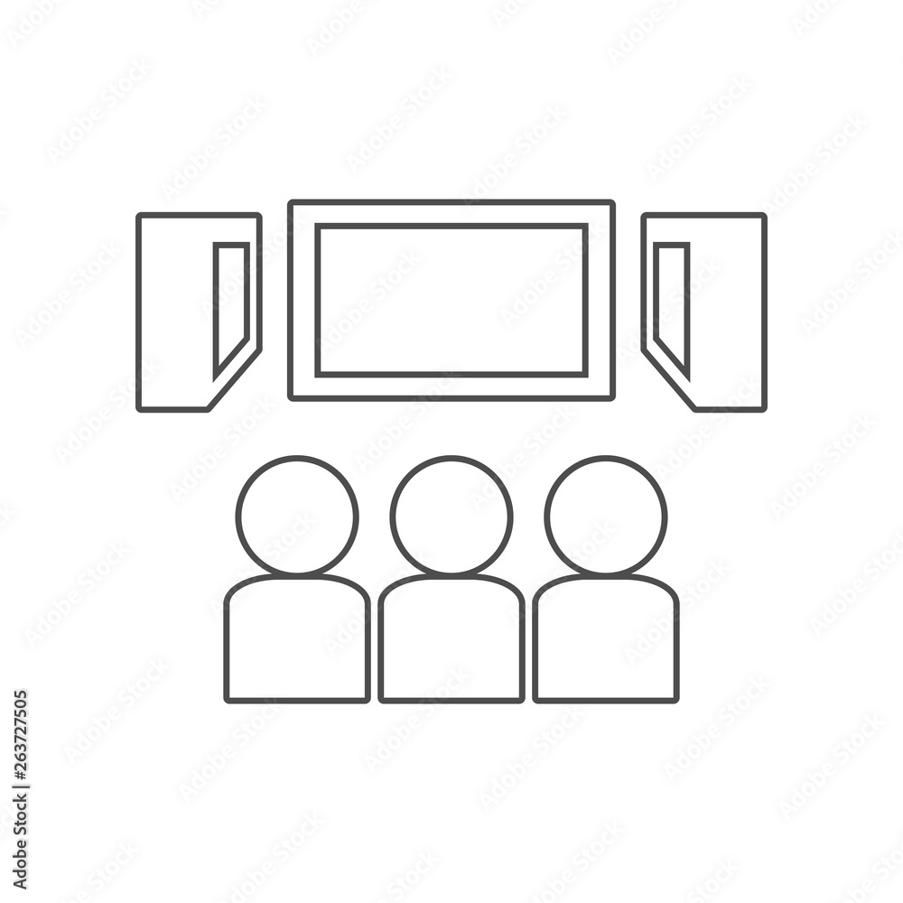 viewers in the cinema icon. Set of cinema element icons. Premium quality graphic design. Signs and symbols collection icon for websites, web design, mobile app on white background viewers in the cinema icon. Set of cinema element icons. Premium quality graphic design. Signs and symbols collection icon for websites, web design, mobile app on white background