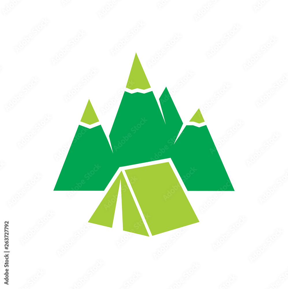 Obraz premium Outdoor landscape icon on background for graphic and web design. Simple vector sign. Internet concept symbol for website button or mobile app.
