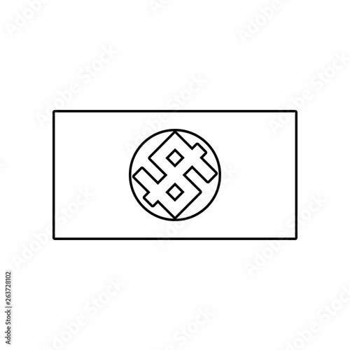 flag of capitalism icon. Element of Communism Capitalism for mobile concept and web apps icon. Outline, thin line icon for website design and development, app development