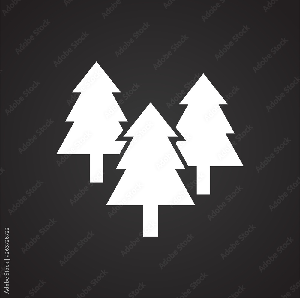Outdoor landscape icon on background for graphic and web design. Simple vector sign. Internet concept symbol for website button or mobile app.