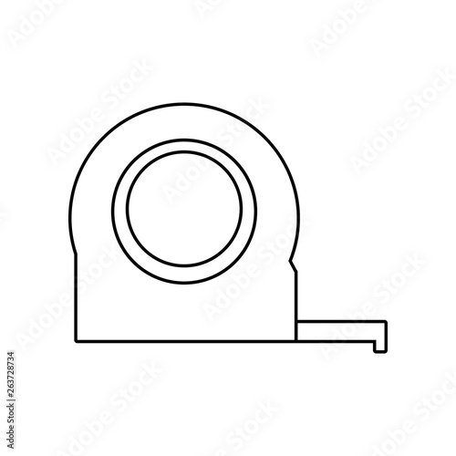 Tape measure icon. Element of Constraction tools for mobile concept and web apps icon. Outline, thin line icon for website design and development, app development