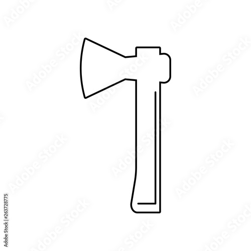 Axe icon. Element of Constraction tools for mobile concept and web apps icon. Outline, thin line icon for website design and development, app development