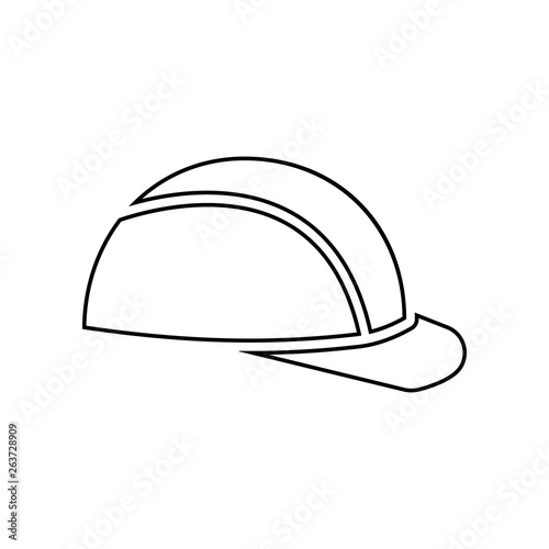 safety helmet, hard hat icon. Element of Constraction tools for mobile concept and web apps icon. Outline, thin line icon for website design and development, app development