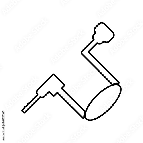 Hand Drill icon. Element of Constraction tools for mobile concept and web apps icon. Outline, thin line icon for website design and development, app development