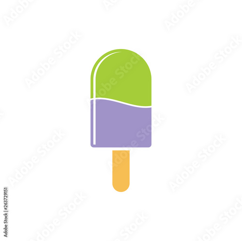 Ice cream icon on background for graphic and web design. Simple vector sign. Internet concept symbol for website button or mobile app.