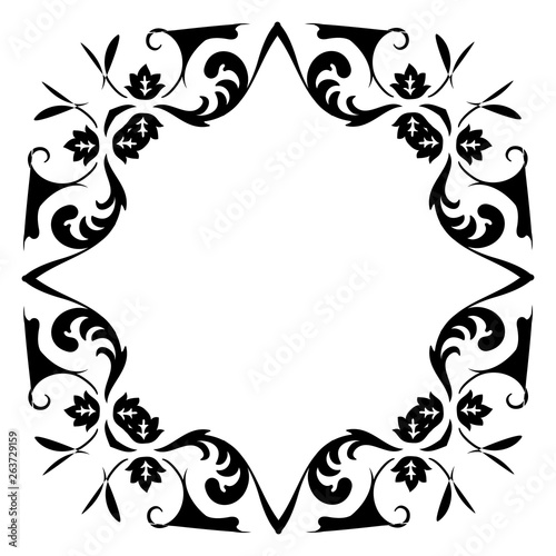 Wallpaper Mural Decorative vector frame element. Torontodigital.ca