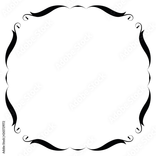 Decorative vector frame element.