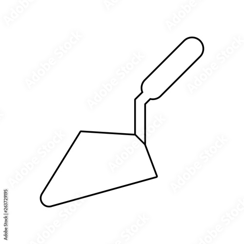 trowel icon. Element of Constraction tools for mobile concept and web apps icon. Outline, thin line icon for website design and development, app development