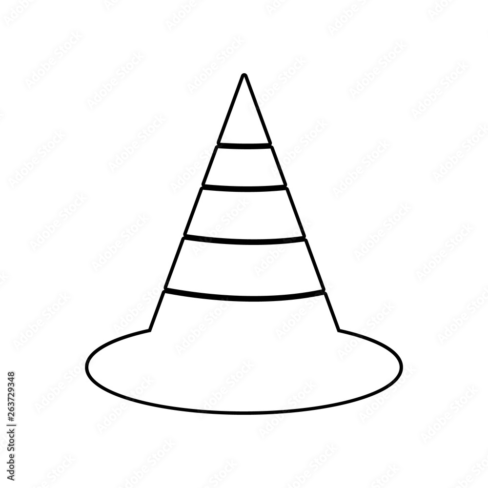 The traffic cone icon. Element of Constraction tools for mobile concept and web apps icon. Outline, thin line icon for website design and development, app development The traffic cone icon. Element of Constraction tools for mobile concept and web apps icon. Outline, thin line icon for website design and development, app development