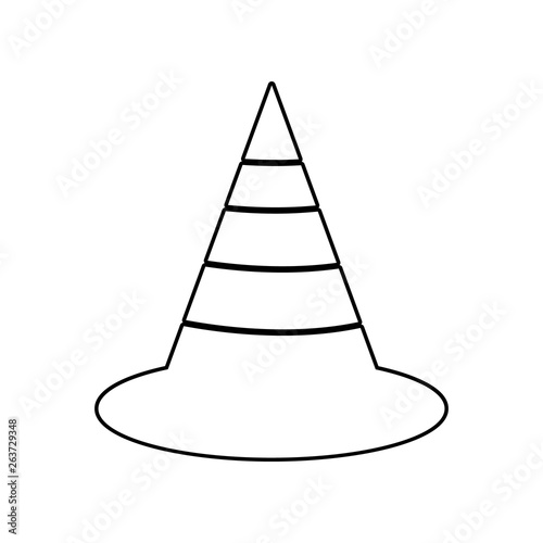 The traffic cone icon. Element of Constraction tools for mobile concept and web apps icon. Outline, thin line icon for website design and development, app development