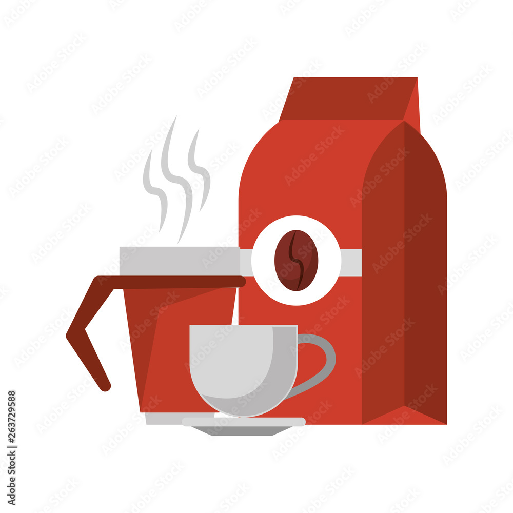 Coffee bag hot coffee cups