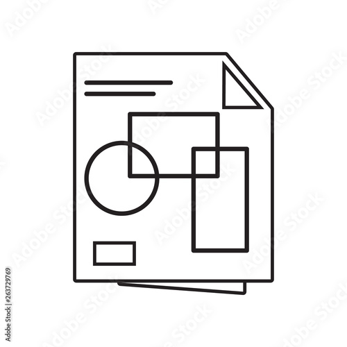 Architecture, paper, drawing icon. Element of Constraction tools for mobile concept and web apps icon. Outline, thin line icon for website design and development, app development
