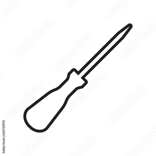 awl icon. Element of Constraction tools for mobile concept and web apps icon. Outline, thin line icon for website design and development, app development