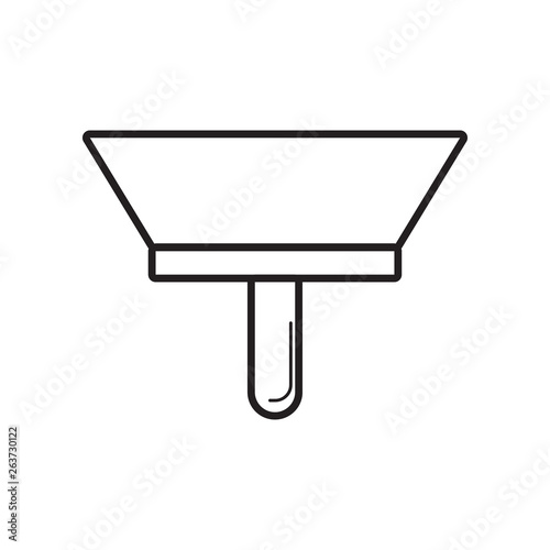 putty knife icon. Element of Constraction tools for mobile concept and web apps icon. Outline, thin line icon for website design and development, app development