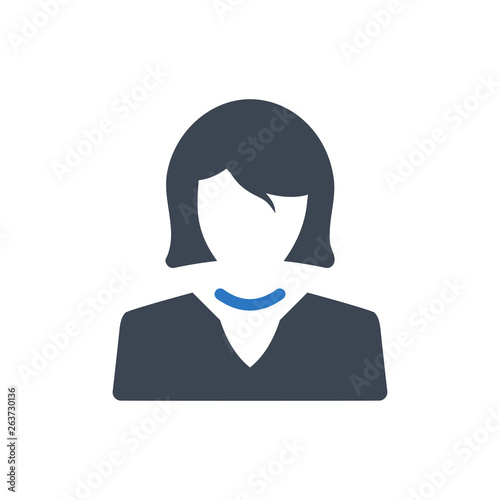 Business lady icon