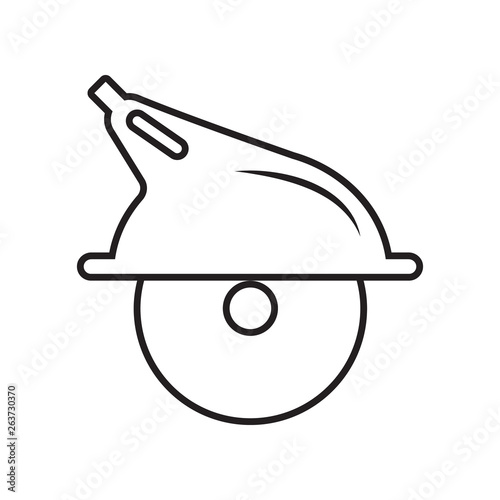hand-saw icon. Element of Constraction tools for mobile concept and web apps icon. Outline, thin line icon for website design and development, app development