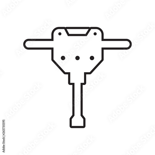 angle grinder icon. Element of Constraction tools for mobile concept and web apps icon. Outline, thin line icon for website design and development, app development