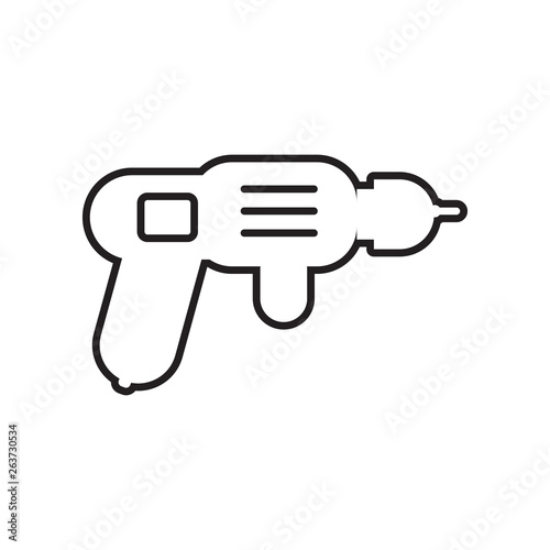 drilling machine - perforator icon. Element of Constraction tools for mobile concept and web apps icon. Outline, thin line icon for website design and development, app development
