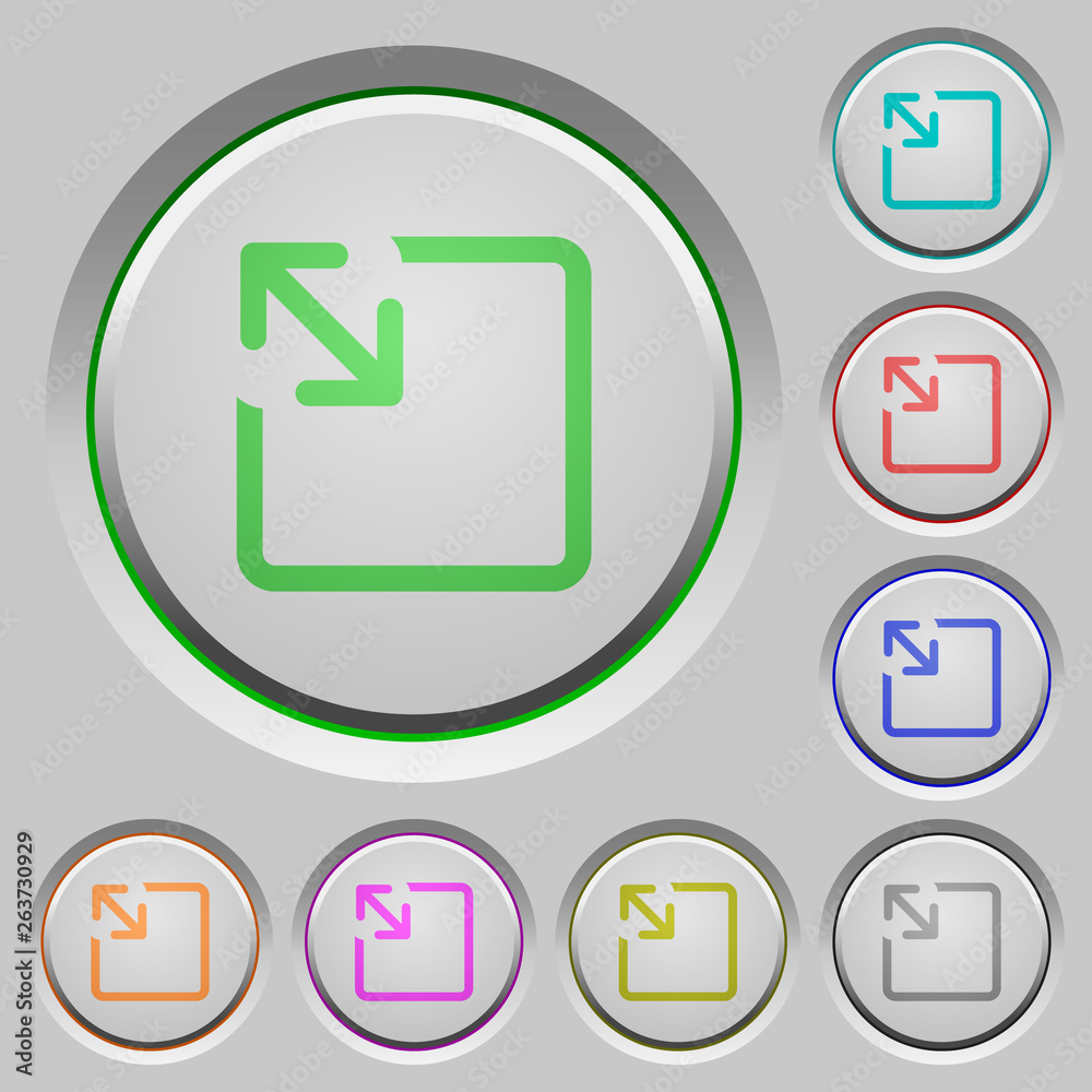 Resize object push buttons Resize object push buttons