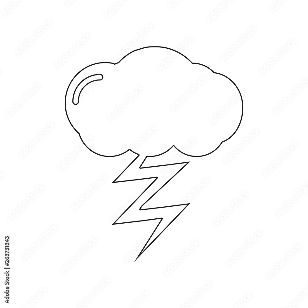 Lightning icon. Element of Desister for mobile concept and web apps icon. Outline, thin line icon for website design and development, app development Lightning icon. Element of Desister for mobile concept and web apps icon. Outline, thin line icon for website design and development, app development