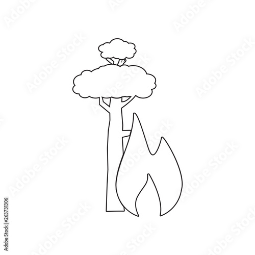 Wildfire icon. Element of Desister for mobile concept and web apps icon. Outline, thin line icon for website design and development, app development