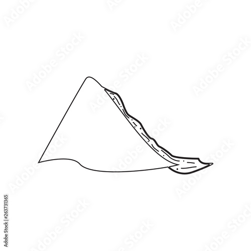mudflow disaster icon. Element of Desister for mobile concept and web apps icon. Outline, thin line icon for website design and development, app development