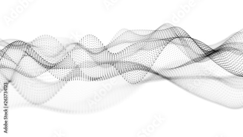Music abstract background. Equalizer for music, showing sound waves with musical waves, background equalizer. 3d rendering.