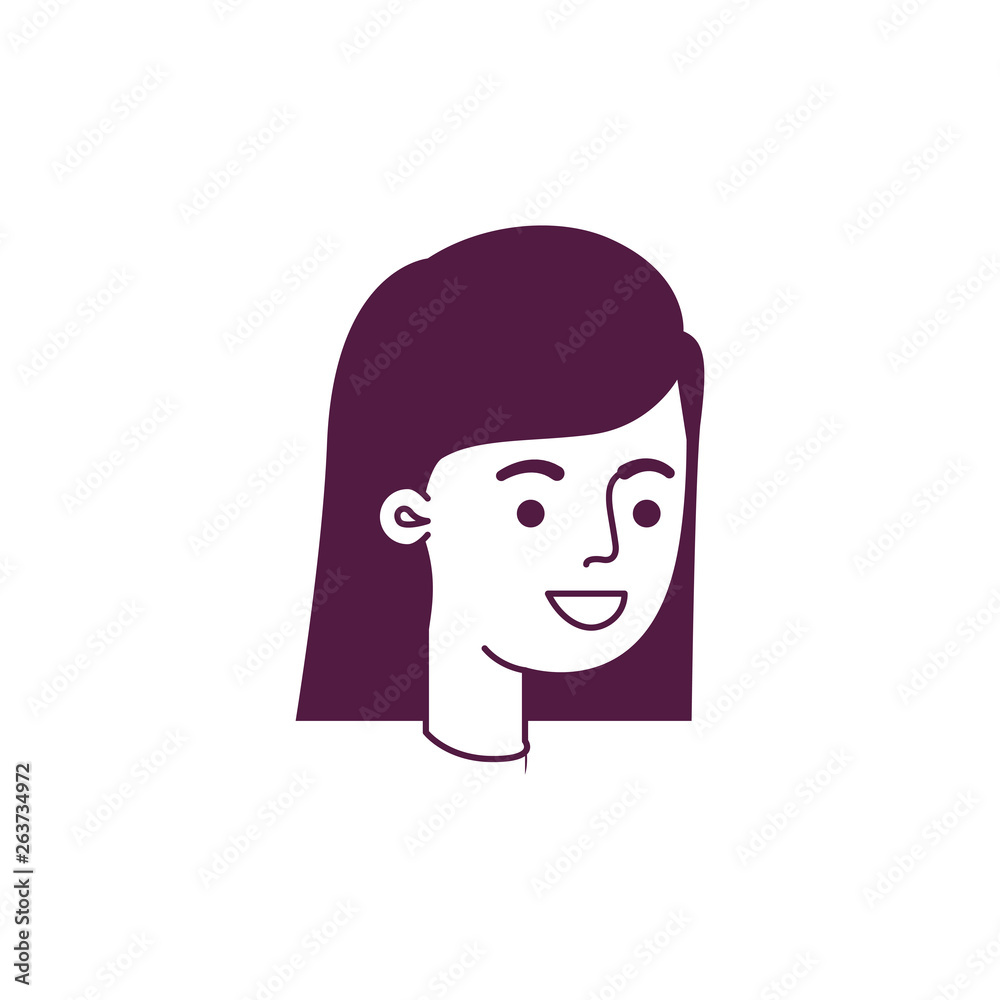 head of woman avatar character
