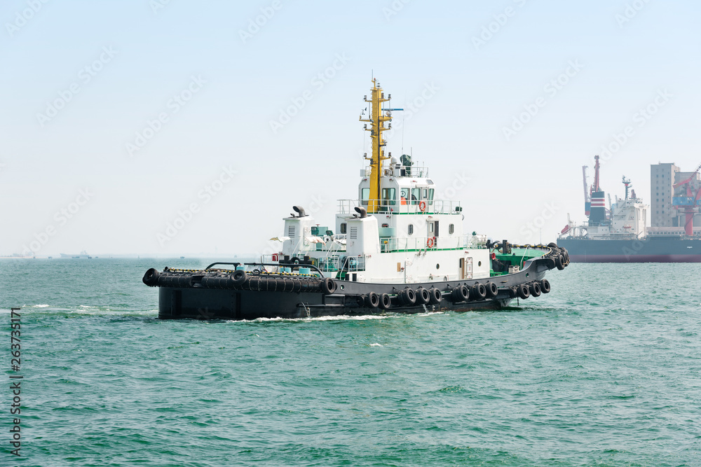 Trade port shipping vessel