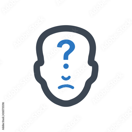 Feeling doubt icon
