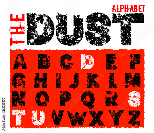 Offroad dust alphabet
