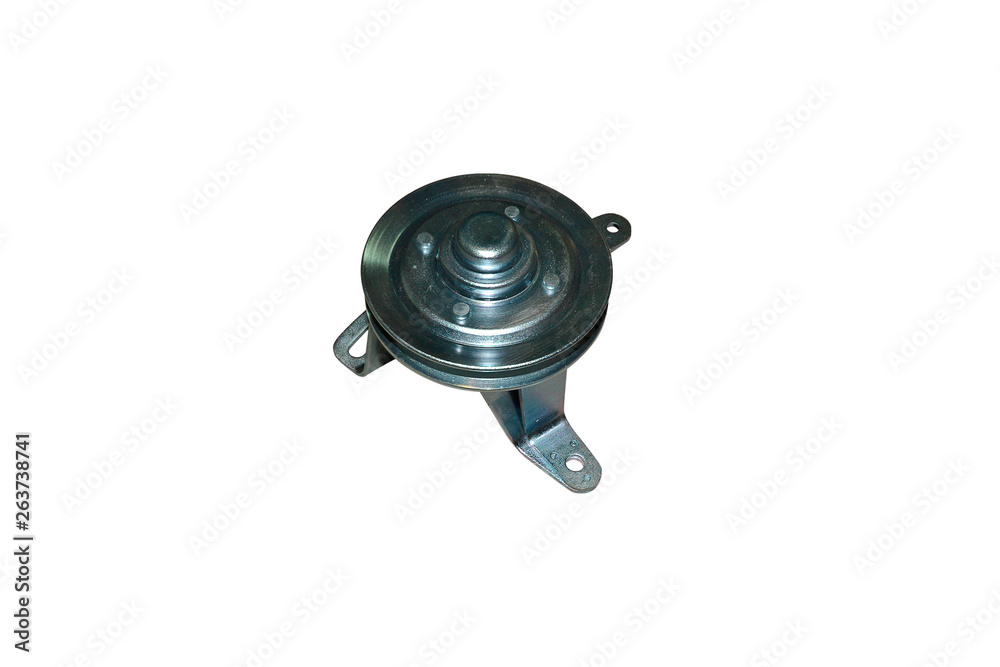 car belt tensioner on the white background car belt tensioner on the white background